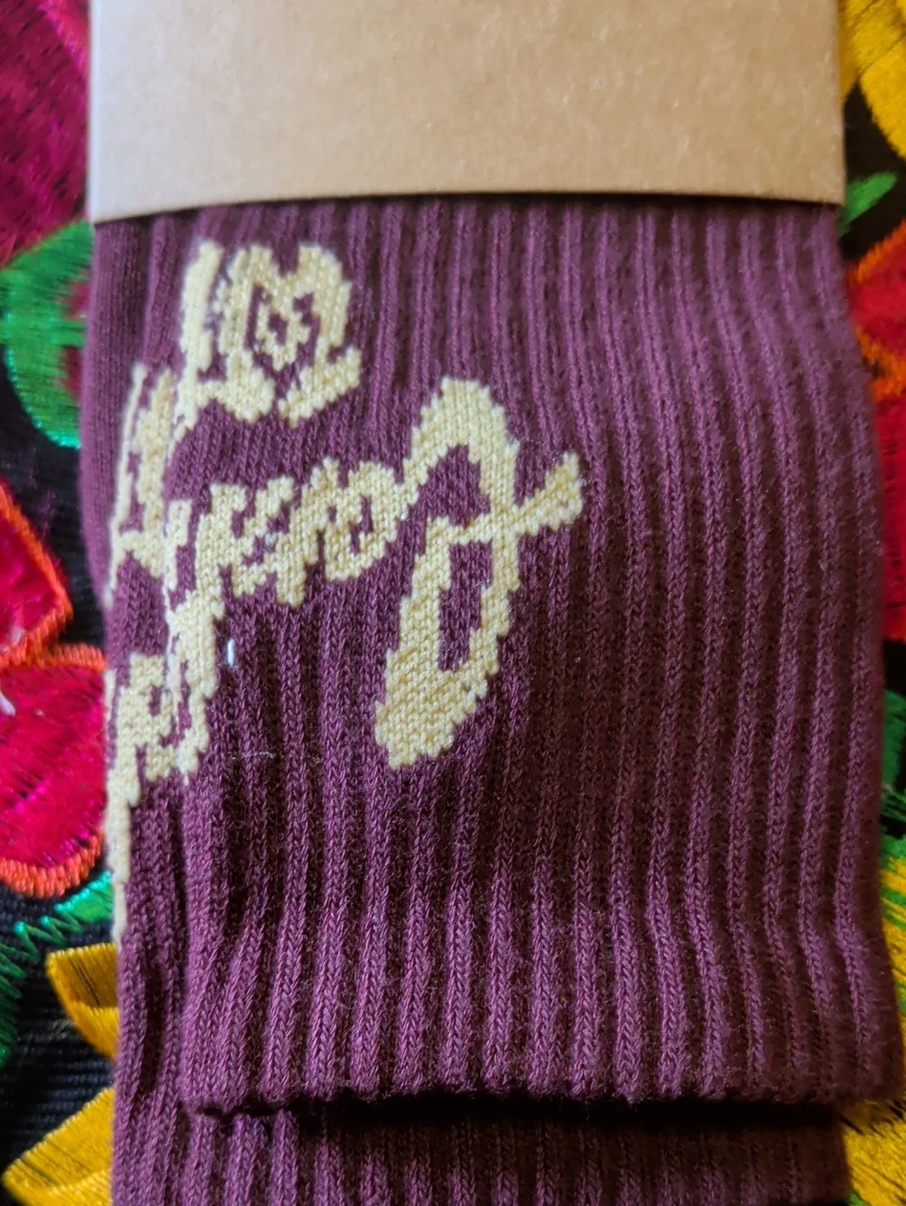 Carhartt Men's Maroon Crew Socks with Script Accent